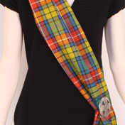 Sash, Long Scarf, Ladies, TWILL Wool, Buchanan Tartan